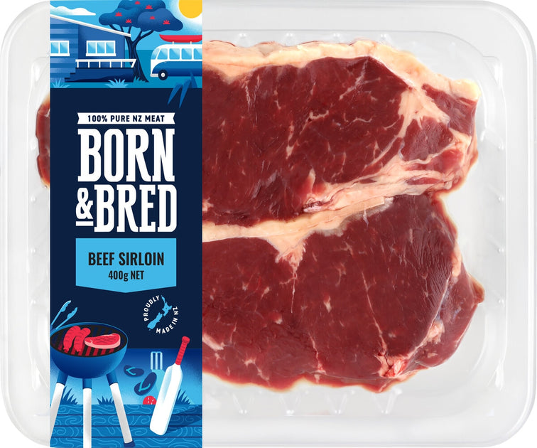 Born & Bred Beef Sirloin 360g Neat Meat