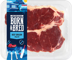 Born & Bred Beef Sirloin 360g- NEW