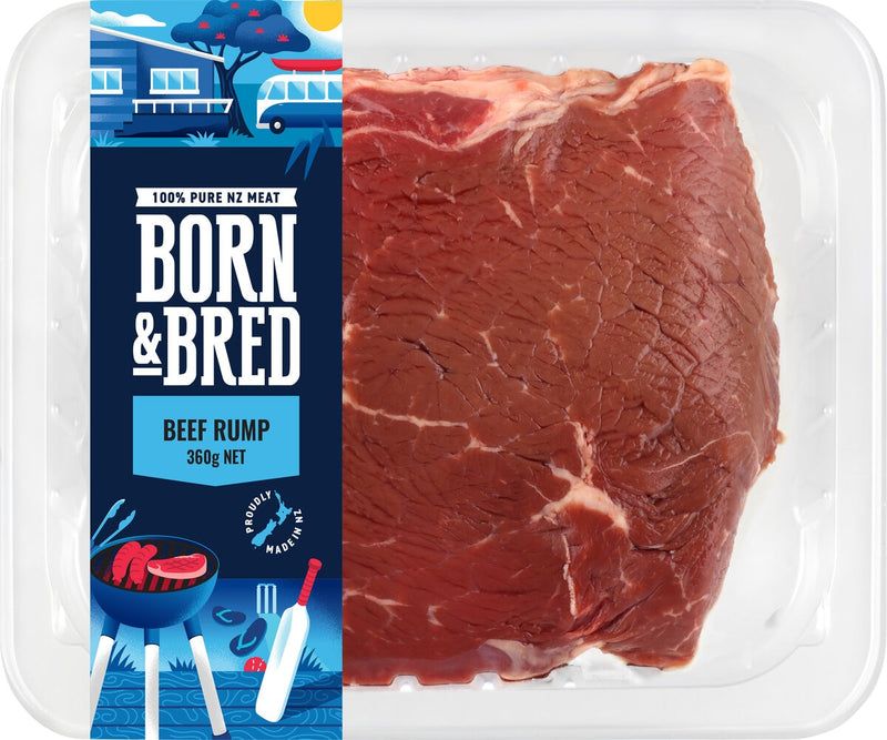 Born & Bred Beef Rump 360g- NEW