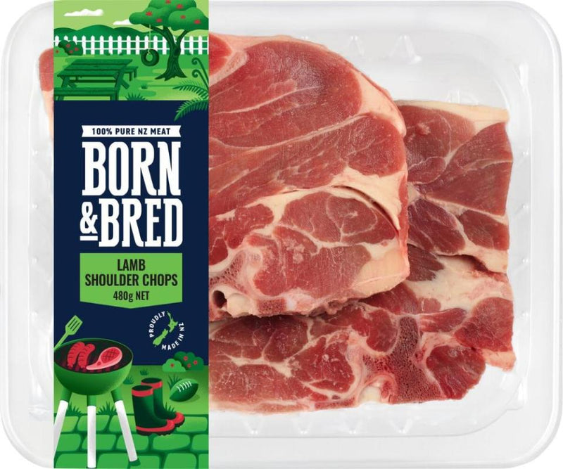 Born & Bred Lamb Shoulder Chops 480g- NEW