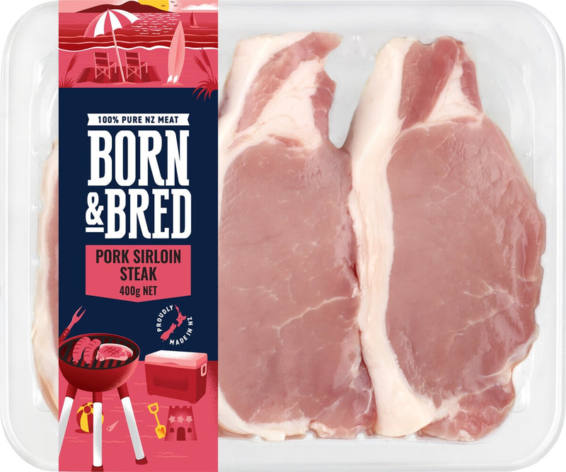 Born & Bred Pork Sirloin Steak 400g- NEW