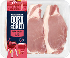 Born & Bred Pork Sirloin Steak 400g- NEW