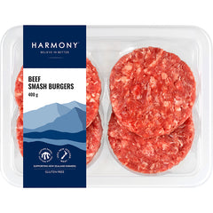 Harmony Beef Smash Burgers - 400g