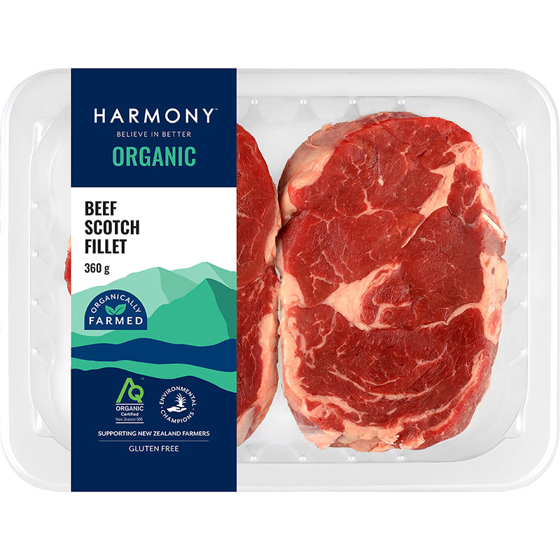 Organic Beef Scotch Fillet - 360g