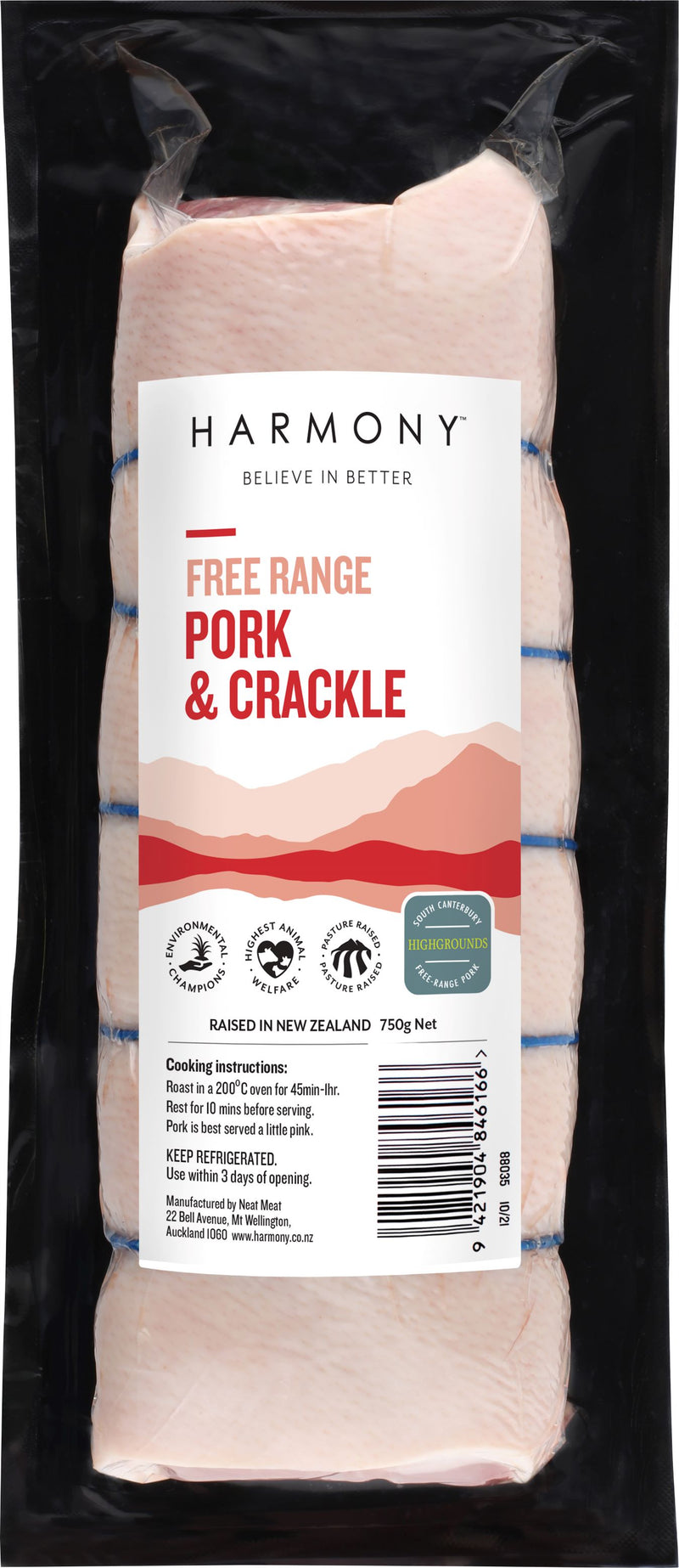 Free Range Pork & Crackle - 750g