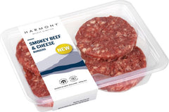 Smokey Beef & Cheese Burgers - 400g