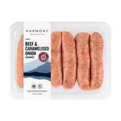 Beef & Caramelised Onion Sausages - 480g