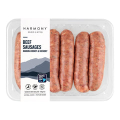 Beef Manuka Honey & Hickory Sausages - 480g